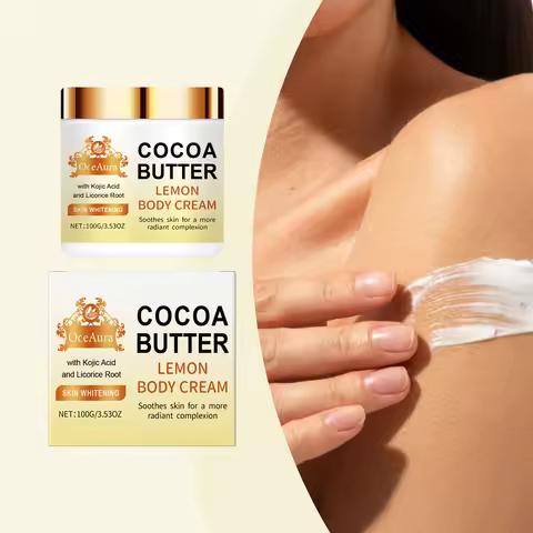 Lemon Cocoa Butter Moisturizing Face Cream Repair Moisturizing Nourishing Face Cream Brightening Cre