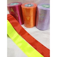 [20 Yards] 4Cm Wide Satin Ribbon/ Satin Ribbon Flower Bouquet Satin Ribbon Decorative Gift Ribbon Fa