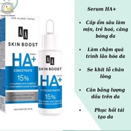 Serum cấp ẩm phục hồi da AA Skin Boost HA+ của AA COSMETICS cấp ẩm sâusẽ khít lclcăng bóngthải độc t