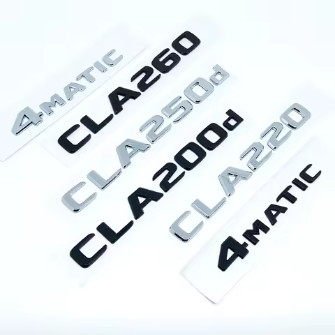 Apply to 3D Letters CLA180 CLA200 CLA220 CLA250 CLA260 4Matic ABS Emblem for Benz C118 Car Fender Tr
