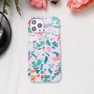 iPhone / Samsung 湖藍水磨石 半包硬殼 手機殼【客製】
