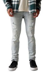 PacSun Men's Eco Comfort Stretch Indigo Stacked Skinny Jeans