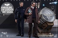 (樓下交收 / 順豐到付 減$100) 全新 開check Hottoys MMS275 John Blake and Jim Gordon with Bat Signal Batman The Da