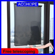 Ahope Window Curtain Pull Roller Blind Sun Protection Suction Cups - OT-1