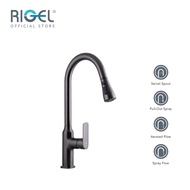 RIGEL Gun Metal Kitchen Pull-out Faucet Mixer Tap W2-R-MXK722101P (GUN)