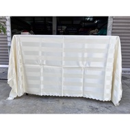 Oblong Banquet Damask tablecloth pelamin/reception/birthday/event/birthday/candy booth/decoration/ba