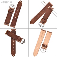 ✷Leather strap 18mm19mm 20mm 22mm suitable for Seiko Longines Huawei moon phase cowhide men and women watch strap