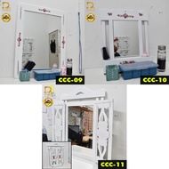 Frame Mirror Gantung Mirror Cermin Berbingkai Kayu Hiasan Deco Dinding Wooden Berukir Exclusive Ready Stock