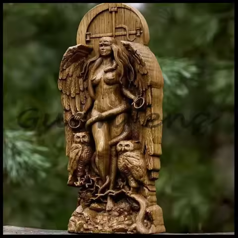 Lilith Gaia Hecate Goddess Resin Statue Altar Figurine Religious Sculpture Home Garden Art Decoratio