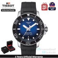 [Official Warranty] Tissot T120.407.17.041.00 Men's Seastar 1000 Powermatic 80 Automatic Diver Rubber WatchT1204071704100  (watch for men / jam tangan lelaki / tissot watch for men / tissot watch / men watch)