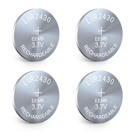 EEMB 4PACK LIR2430 Rechargeable Battery 3.7V Lithium-ion Button Batteries Coin Cell Battery for Earp