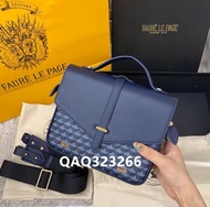 Faure Le Page100 Royal Fish Scale Pattern Messenger Bag Flip Cover Briefcase Single Shoulder Slant C