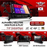 SKY NAVI 11.6” JBL DESIGN ANDROID PLAYER FOR ALPHARD/VELLFIRE AGH30 FYT-7862 8 CORE.
