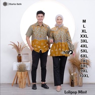 KEMEJA KATUN Jumbo Couple Batik Tops for Men and Women - Short Sleeve Shirts - Balloon Blouses for N