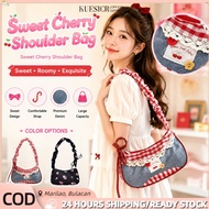 Versatile Pleated Bowknot Design Large Capacity Shoulder Underarm Bag For Commuter Student Class