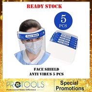 Face Shield Anti Virus 5 PCS 【Ready Stock】