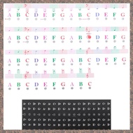 Color Piano Keyboard Stickers for 88/61/54/49/37 Key Multi-Color,Removable Letter Piano Stickers for