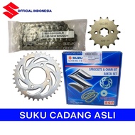 SGP Sprocket & Chain Kit Gear Set Shogun FL 125 Original SUZUKI Genuine parts 27000-16H10-KIT