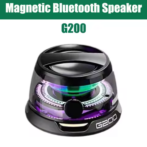 G200 Magnetic Bluetooth Speaker Multifunctional Portable Speaker True Wireless Pairing USB-C Quick C