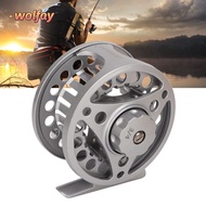 YOLANDA Full Metal Fly Reel, 3/4WT Left Right Handed Fly Fishing Reel, Durable Silver Aluminum Alloy