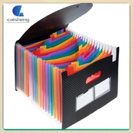 📎 Black PP Accordion File Folder Organizer for Documents Portable Expanding File Holder