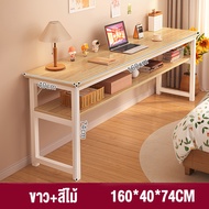 AIBG โต๊ะ โต๊ะคอมพิวเตอร์ โต๊ะยาว 80/100/120CM โต๊ะทำงาน เพิ่มการใช้พื้นที่ กว้าง 20CM วางในพื้นที่แ