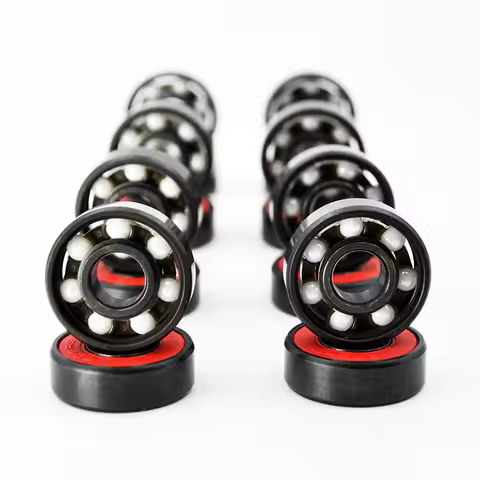 8pcs 608 2RS Hybrid Ceramic Ball Bearing 8*22*7 mm High Speed Roller Skate Skateboard Wheel Miniatur