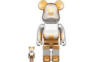 空山基 Bearbrick x Sorayama Future Mickey 100% & 400% Set