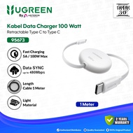 UGREEN 95673 Type C To Type C PD Super Fast Charging 2.0 5A 100W 1M 1 Meter Retractable Cable Type C