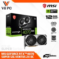 MSI GeForce RTX4070 SUPER / RTX4070 SUPER / RTX 4070 SUPER 12G VENTUS 2X BLACK OC Graphic Cards with