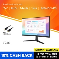 PRISM+ C240 24 144Hz 1500R Curved Productivity Monitor Gaming Monitor [1920 x 1080]