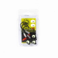 Tackle Tactics TT Big EyeZ Jig Head 3/8 oz 5/0 Black Glow EyeZ (5109)