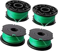 QASULER 4 Part Spool Replacement, for Black and Decker SF-080 String Trimmer Single Line 20ft 0.080"