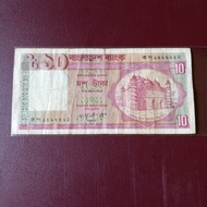 10 taka uang kertas lama negara bangladesh