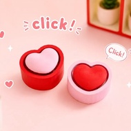 3D CLICKER Heart Keychain