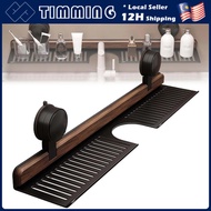 Walnut Suction Cup Bathroom Shelf No Drill Wall Mount Over Faucet Sink Rack Rustproof Tray Stand Hea