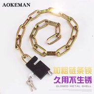 Square chain lock, iron chain bicycle lock, electric vehicle lock, bike lock, chain lock, glass door