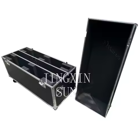 Black Universal Dual Plasma 2 In 1 55inch TV LCD LED Screen Display Flight Case For For LG 55" UQ800