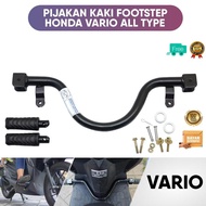 KHUSUS VARIO - PAKET LENGKAP TINGGAL PASANG - Pijakan Kaki Bastep Footstep Depan Karet Barstep modif