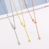 S925 Sterling Silver Sweater Chain Adjustable Chain DIY Stretch Chain Adjustable Chain Chopard Chain