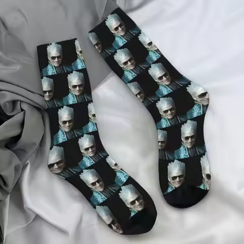 Vergil From The Devil May Cry Series Socks Autumn Stockings Gothic Couple Comfortable Socks Pattern 