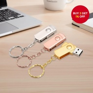 JASTER 64GB to 128MB USB2.0 Metal Rotatable Portable Flash Drive Cute Pendrive Gift