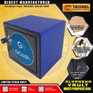GCASH LOGO DESIGN  BLUE ALKANSYA VAULT safety box multi purpose box Direct supplier & Manufacturer b