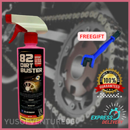 82 DIRT BUSTER CLEANER DEGREASER NONCHEMICAL MOTORCYCLE CHAIN CLEANER ENGINE CLEANER 500ML PENCUCI RANTAI MOTOR BERKESAN