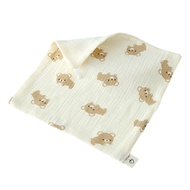 ผ้าเช็ดหน้าเด็กมัสลินสำหรับผิวบอบบางผ้าขนหนูสำหรับทารกมัสลินนุ่มซึมซับผ้าทำความสะอาดผ้าฝ้ายผ้าพาดบ่า