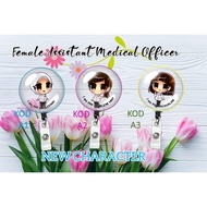 YOYO TAG UNTUK PPP WANITA GLASS YOYO ID BADGE REEL [NEW] ]