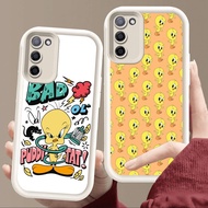 Casing for Samsung J6 A31 A02 A02S M02S A03 Core A03S F02S A51 A71 M02 J4 Plus Soft White E97 Tweety