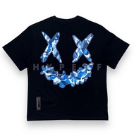HOT RIC Ricky Is Clown Lakeside Hidden Dragon Tear Smiley Face Tee Black XX smiling face tee