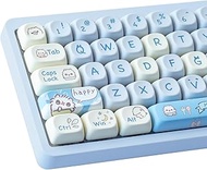 Hyekit PBT Keycaps for Mechanical Keyboard - 145 Keys Baby Cat MOA Profile, Dye-Sublimation Cute Cus