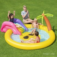 Bestway 53071 Kolam Hiburan Sunshine Land Kolam Semburan Hiburan Kolam Gelongsor Kembung